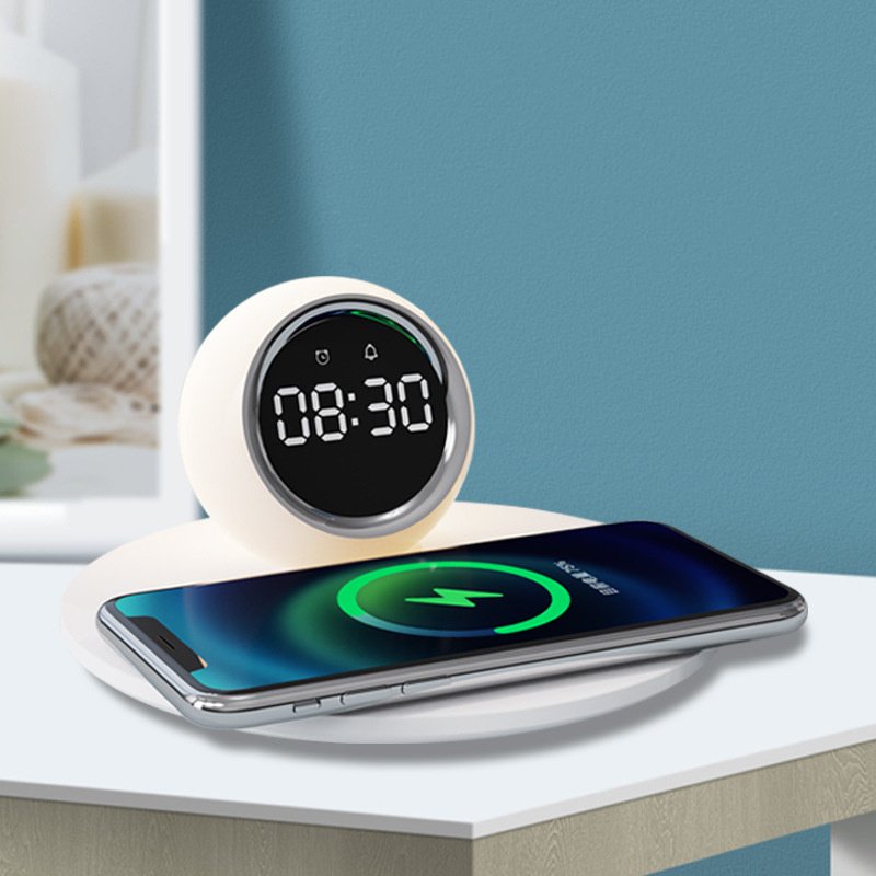 JNGadjet 3-in-1 Smart Alarm Clock & Wireless Charger